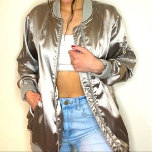 Pacsun silky bomber jacket